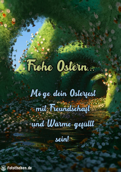 Möge dein Osterfest mit Freundschaft und Wärme gefüllt sein!
