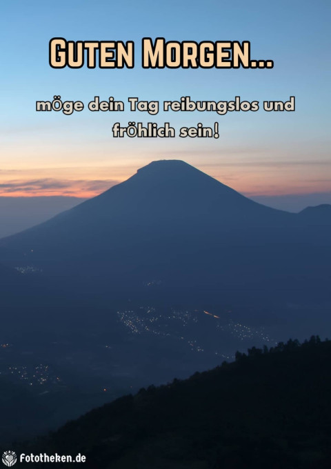 Guten Morgen, möge dein Tag reibungslos und fröhlich sein!