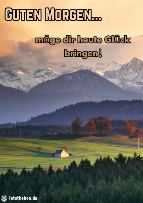 Guten Morgen, möge dir heute Glück bringen!