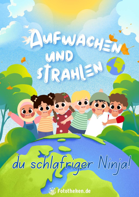 Aufwachen und strahlen, du schläfriger Ninja!