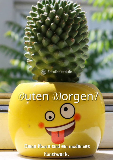 Guten Morgen! Deine Haare sind ein modernes Kunstwerk