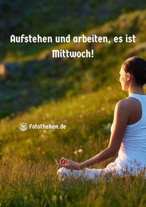 Aufstehen und arbeiten, es ist Mittwoch!