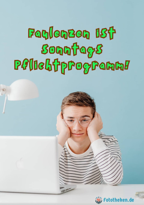 Faulenzen ist sonntags Pflichtprogramm!