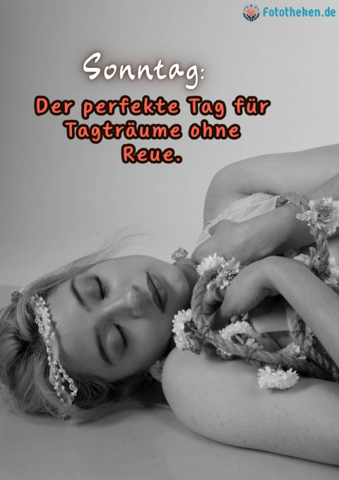 Sonntag Der perfekte Tag für Tagträume ohne Reue