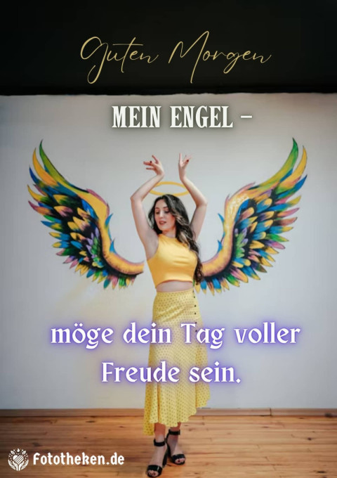 Guten Morgen, mein Engel – möge dein Tag voller Freude sein