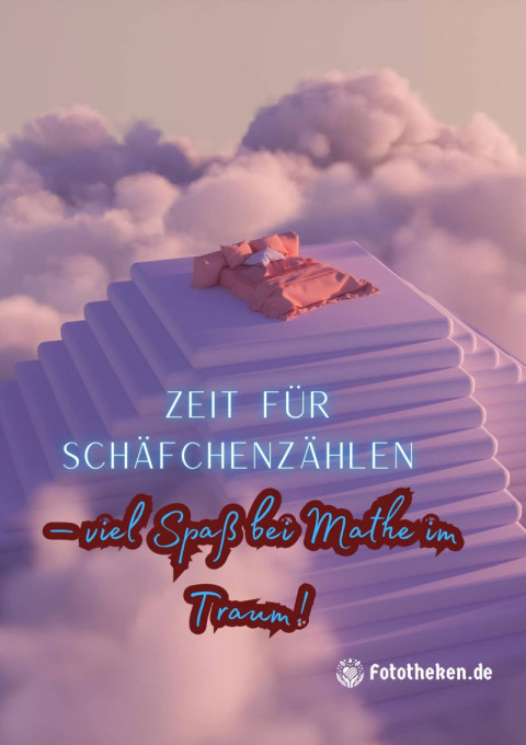 Zeit für Schäfchenzählen – viel Spaß bei Mathe im Traum!