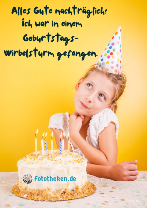 Alles Gute nachträglich! Ich war in einem Geburtstags Wirbelsturm gefangen