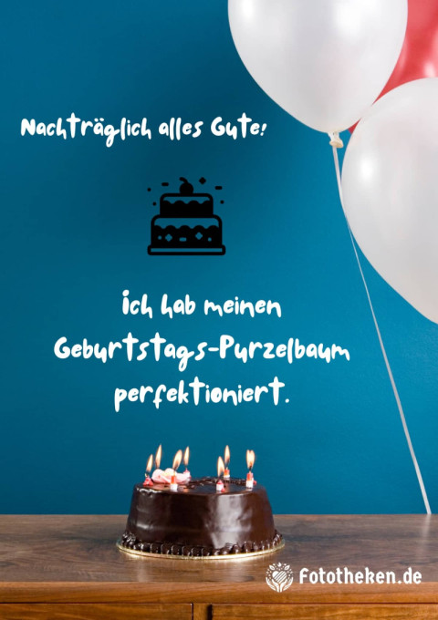Nachträglich alles Gute! Ich hab meinen Geburtstags Purzelbaum perfektioniert