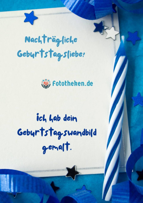 Nachträgliche Geburtstagsliebe! Ich hab dein Geburtstagswandbild gemalt