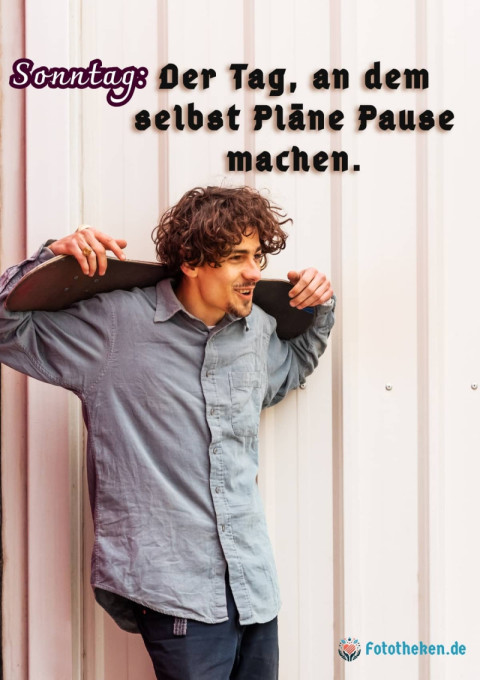Sonntag Der Tag, an dem selbst Pläne Pause machen