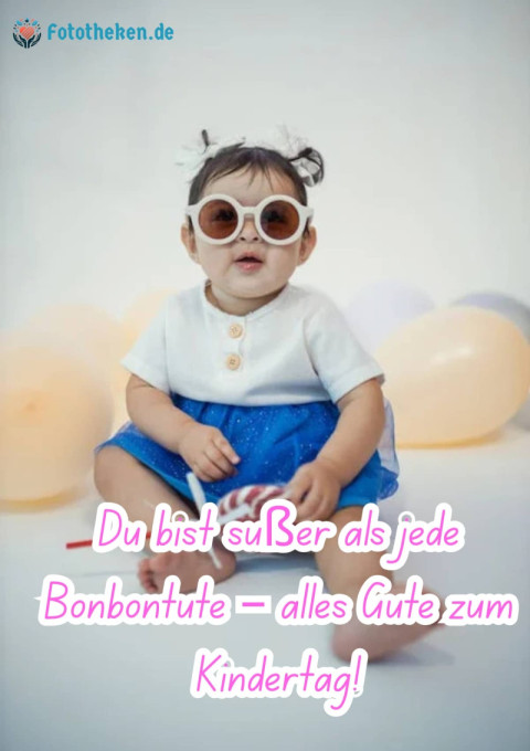 Du bist süßer als jede Bonbontüte – alles Gute zum Kindertag!