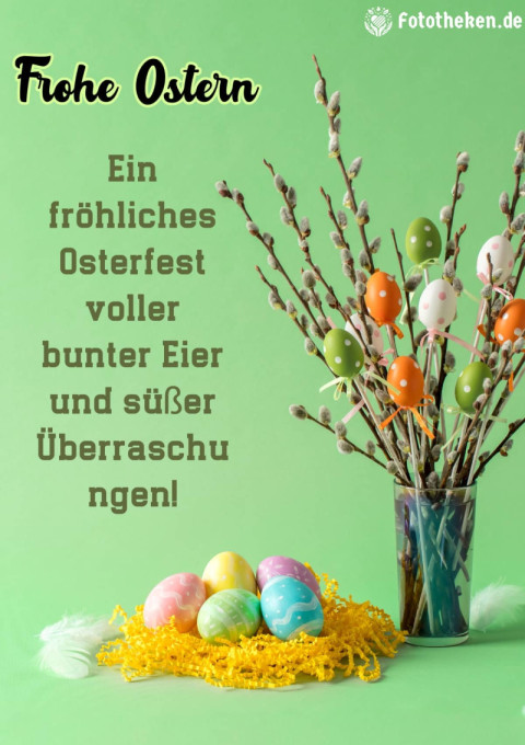 Ein fröhliches Osterfest voller bunter Eier und süßer Überraschungen!