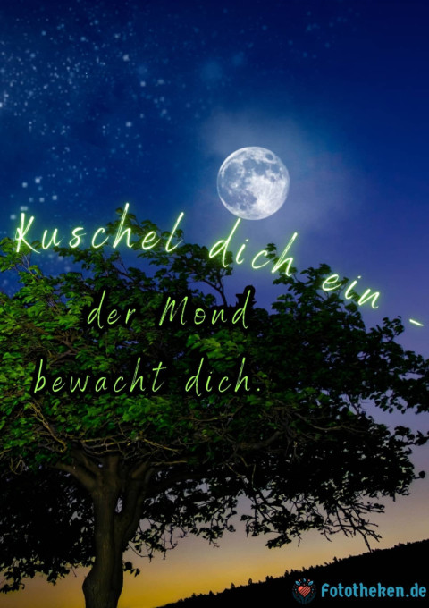 Kuschel dich ein – der Mond bewacht dich