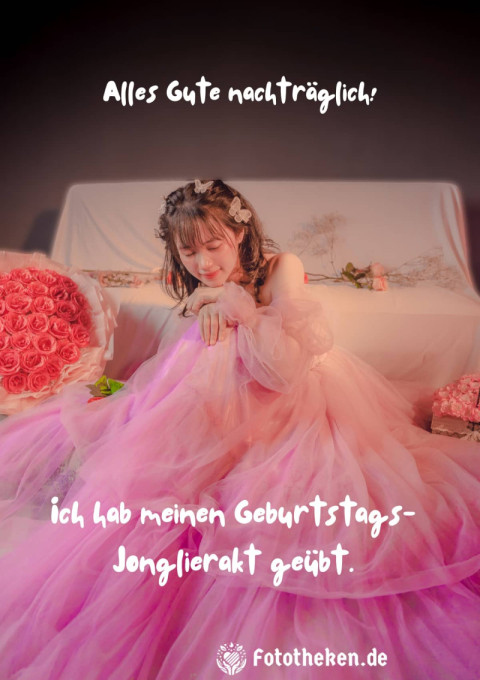 Alles Gute nachträglich! Ich hab meinen Geburtstags Jonglierakt geübt