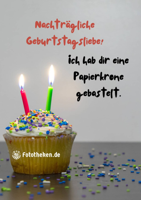 Nachträgliche Geburtstagsliebe! Ich hab dir eine Papierkrone gebastelt
