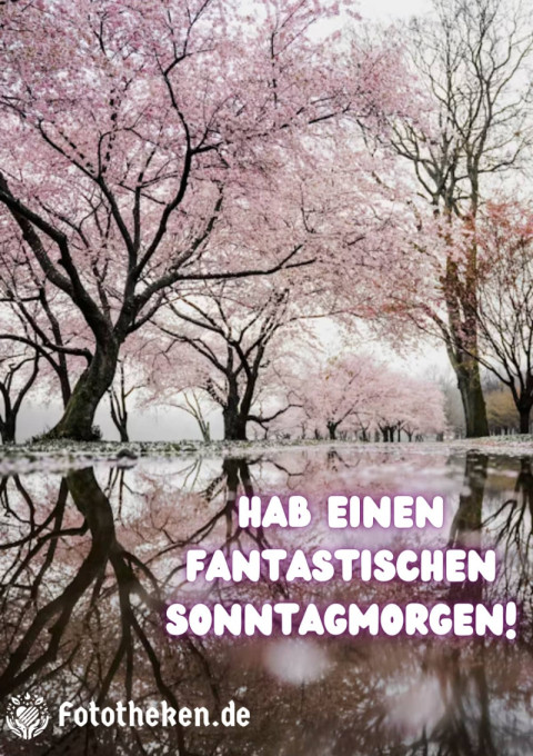 Hab einen fantastischen Sonntagmorgen!