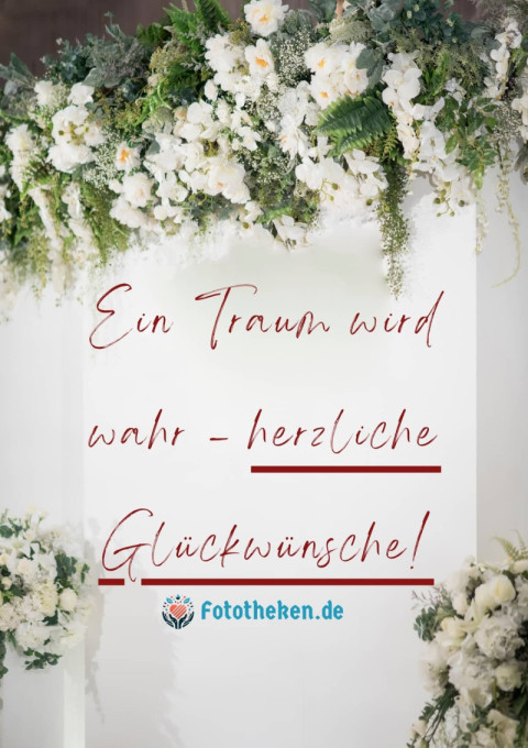 Ein Traum wird wahr – herzliche Glückwünsche!