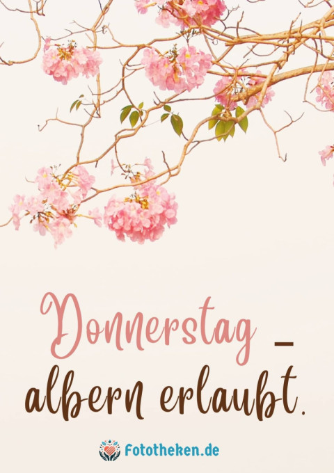 Donnerstag – albern erlaubt
