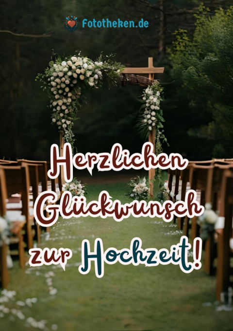 Herzlichen Glückwunsch zur Hochzeit!
