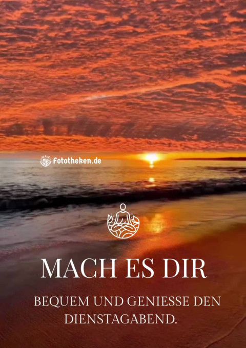 Mach es dir bequem und genieße den Dienstagabend