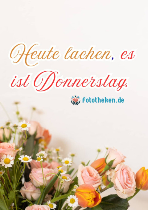 Heute lachen, es ist Donnerstag