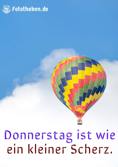 Donnerstag ist wie ein kleiner Scherz