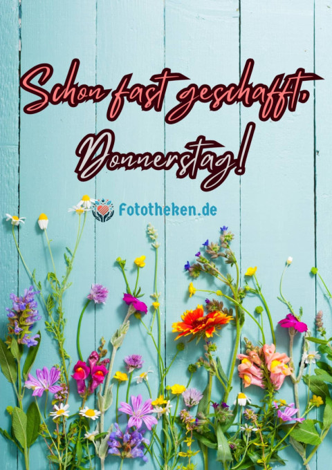 Schon fast geschafft, Donnerstag!