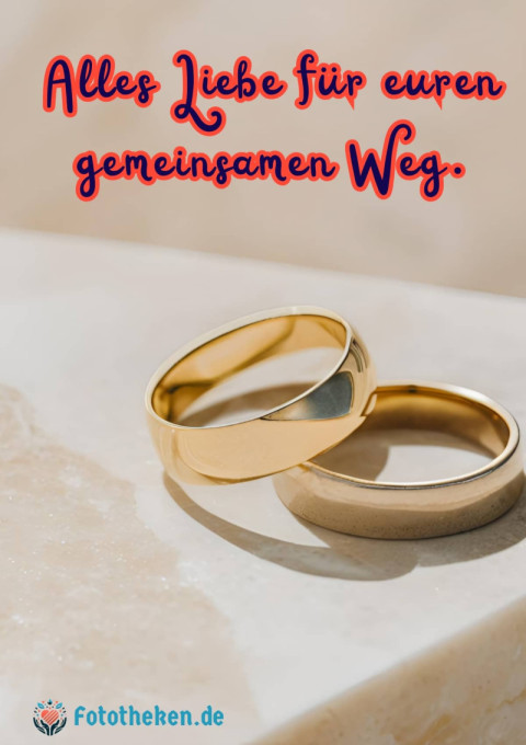 Alles Liebe für euren gemeinsamen Weg