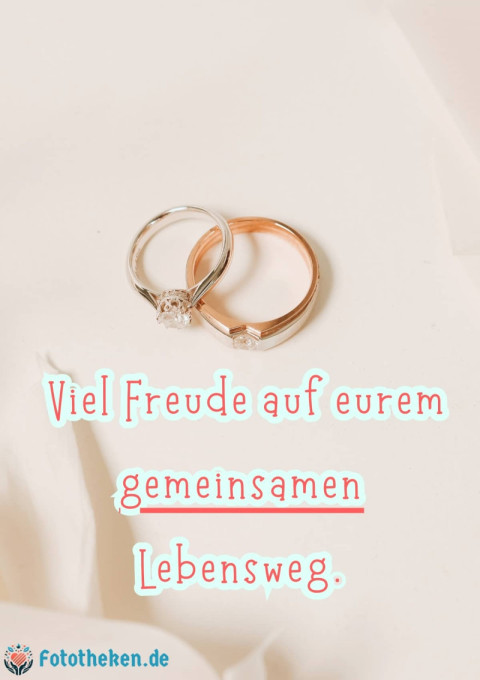 Viel Freude auf eurem gemeinsamen Lebensweg