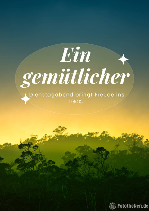 Ein gemütlicher Dienstagabend bringt Freude ins Herz