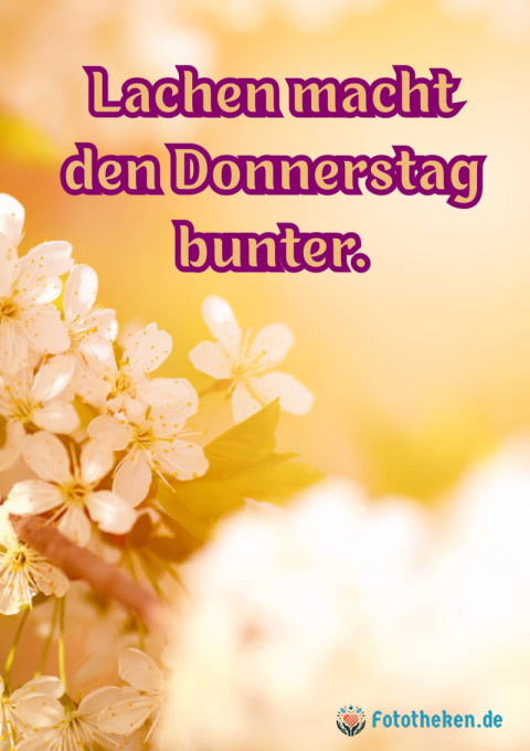 Lachen macht den Donnerstag bunter