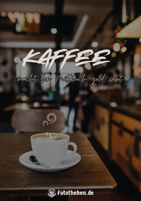 Kaffee macht den Mittwoch gold wert