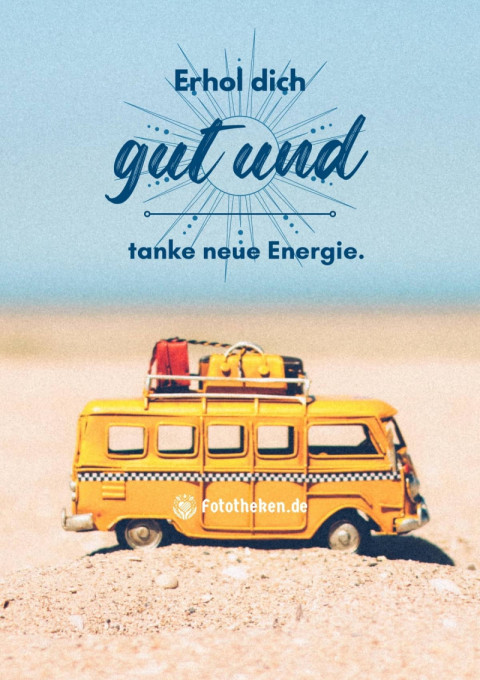 Erhol dich gut und tanke neue Energie