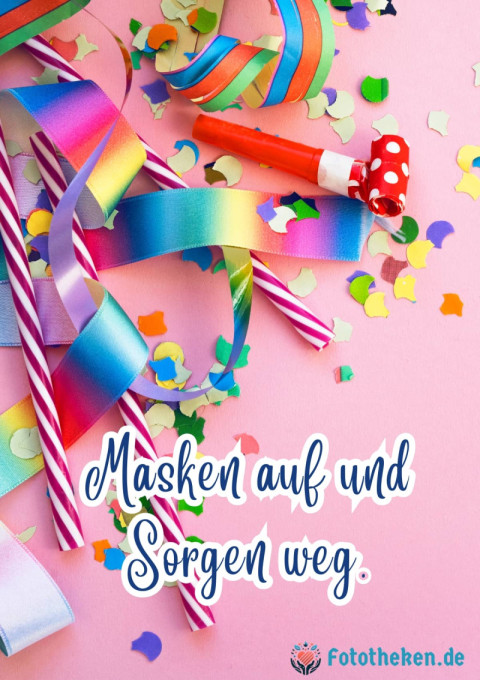 Masken auf und Sorgen weg