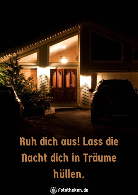 Ruh dich aus! Lass die Nacht dich in Träume hüllen