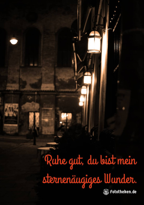 Ruhe gut, du bist mein sternenäugiges Wunder