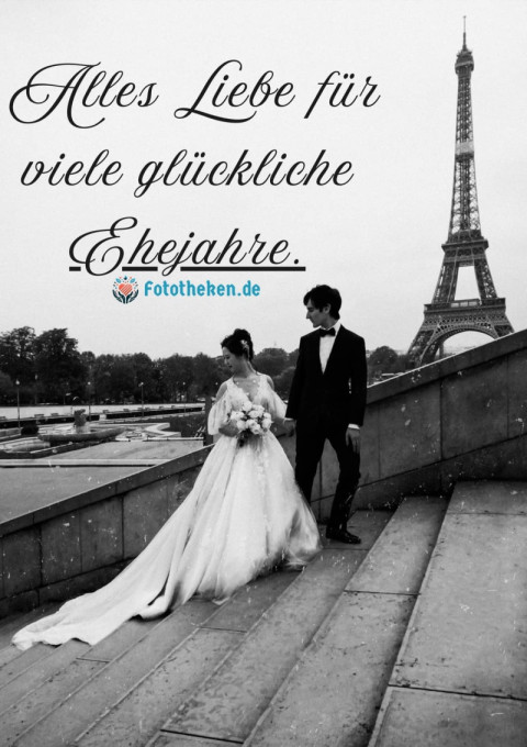 Alles Liebe für viele glückliche Ehejahre
