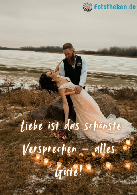 Liebe ist das schönste Versprechen – alles Gute!