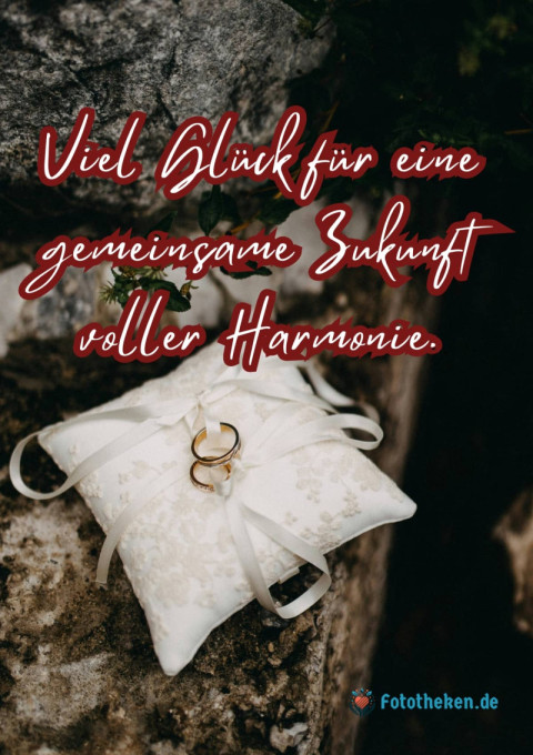 Viel Glück für eine gemeinsame Zukunft voller Harmonie
