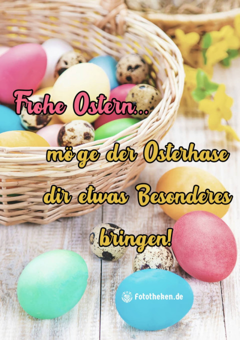 Frohe Ostern – möge der Osterhase dir etwas Besonderes bringen!