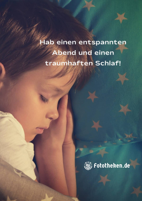 Hab einen entspannten Abend und einen traumhaften Schlaf!