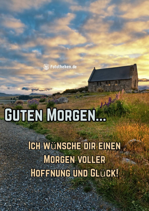 Ich wünsche dir einen Morgen voller Hoffnung und Glück!