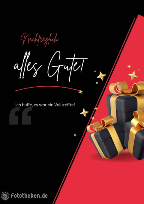 Nachträglich alles Gute! Ich hoffe, es war ein Volltreffer!