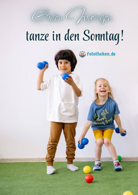 Guten Morgen, tanze in den Sonntag!