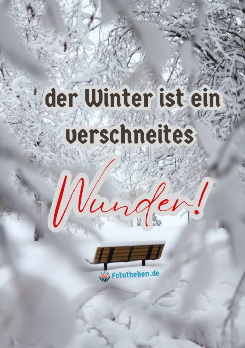 Guten Morgen, der Winter ist ein verschneites Wunder!