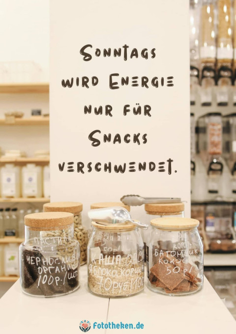Sonntags wird Energie nur für Snacks verschwendet