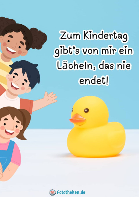 Zum Kindertag gibt’s von mir ein Lächeln, das nie endet!