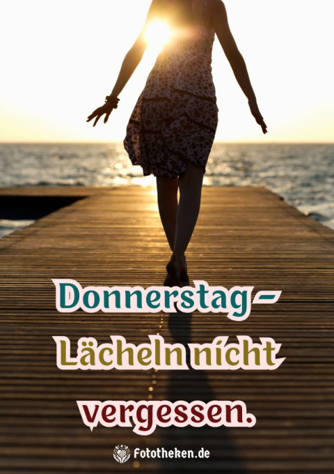Donnerstag – Lächeln nicht vergessen