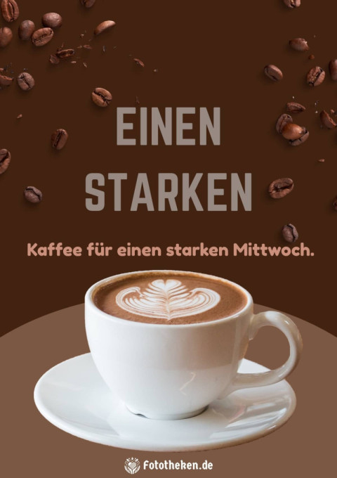 Einen starken Kaffee für einen starken Mittwoch