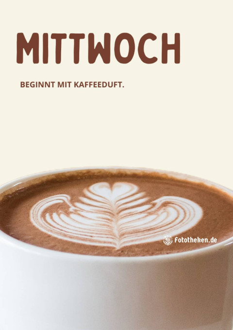 Mittwoch beginnt mit Kaffeeduft